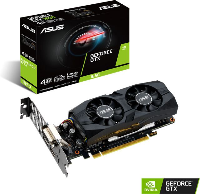 ASUS GeForce GTX1650-4G-LP-BRK 4GB GDDR5 1xDVI-D 1xHDMI2.0b 1xDP1.4 low profile